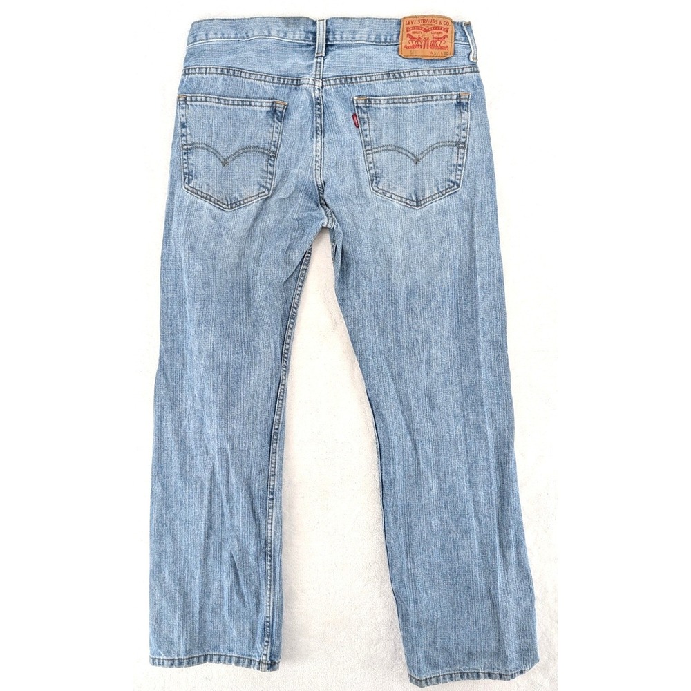 Levi's 569 Loose Straight Leg Jeans Light Wash Denim 32x30